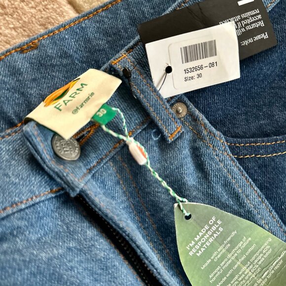 Farm Rio Patchwork Wide Leg Jeans - Picture 4 of 4